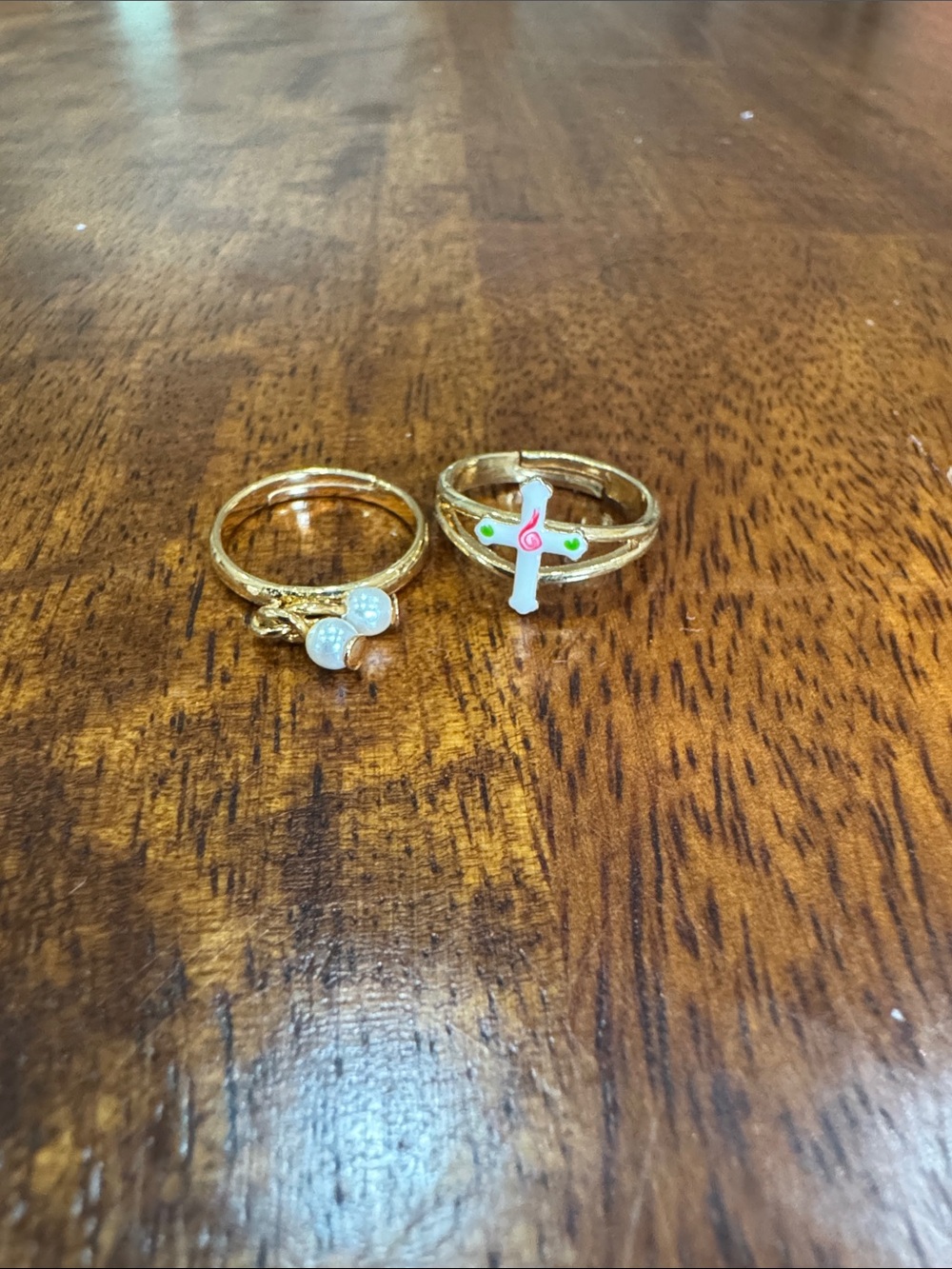 Gold-tone Women's Ring Set